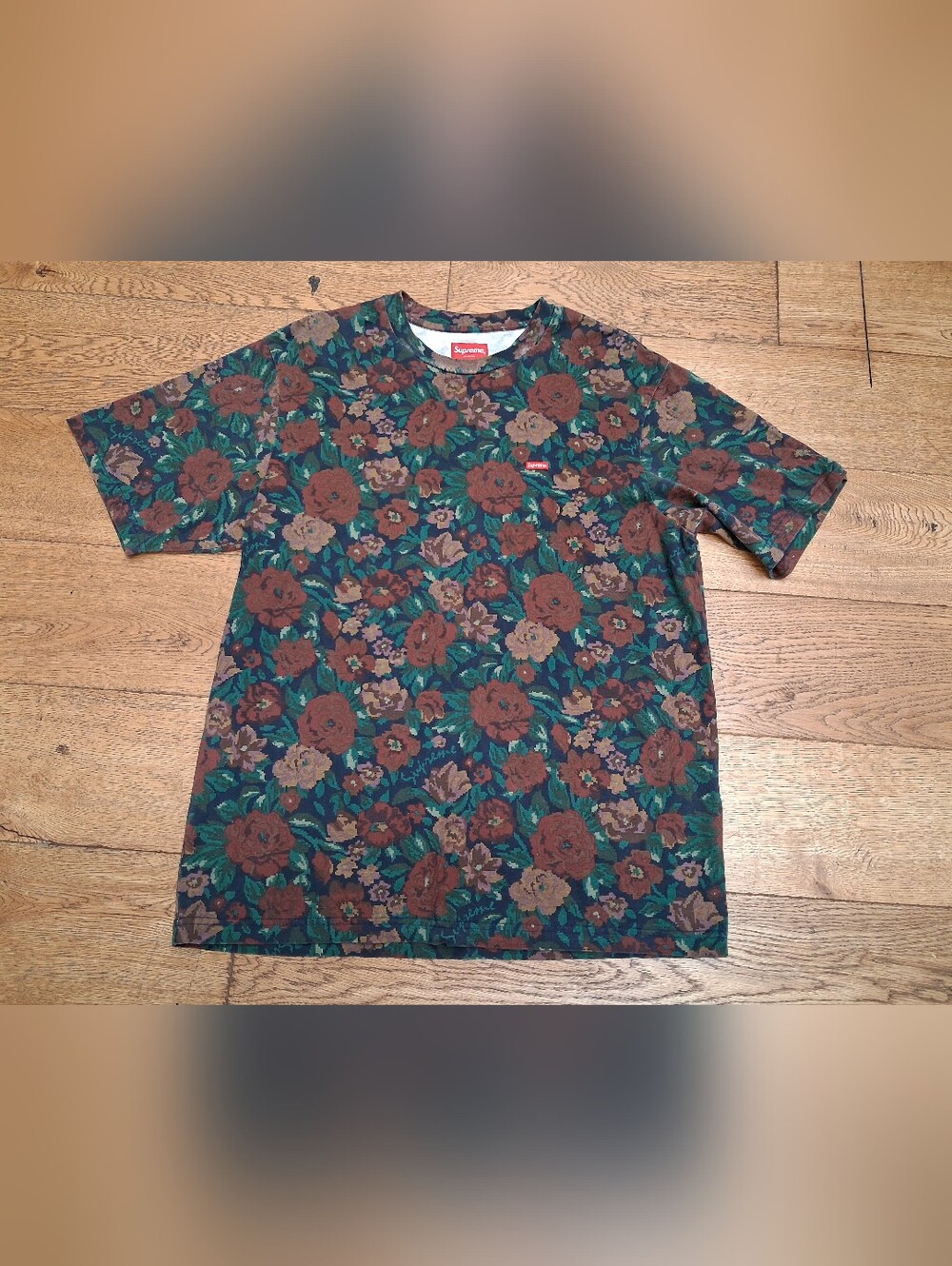 SUPREME Digi Floral Small Box Logo T Shirt Size Medium Hawaiian Aloha FW20
